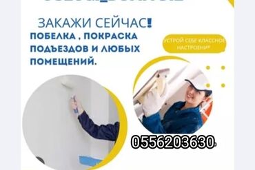 обои для дома цена бишкек: Покраска стен, Покраска потолков, Покраска окон, На масляной основе, На водной основе, Больше 6 лет опыта