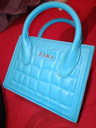 кошелек женский маленький: Сумка ZARA мини, голубого цвета. - Материал: гладкая искусственная at lalafo.kg кошелек женский маленький: Сумка ZARA мини, голубого цвета. - Материал: гладкая искусственная