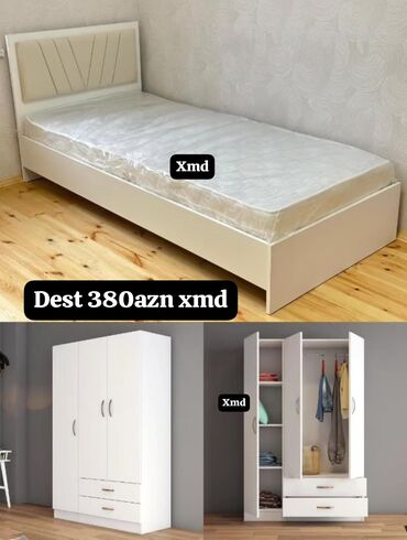 ağ şkaf: Təknəfərlik çarpayı, Dolab