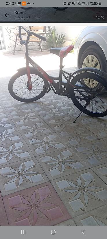 velosiped 20 lük: Uşaq velosipedi – URAN markası - Ölçü: təxminən 20 düym təkərlər - — 3