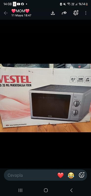 vestel televizoru: Mikrodalğalı soba Vestel, Ayrıca dayanan, rəng - Boz, Yeni — 1