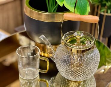 Dəm çaydanları: Yeni, rəng - Qızılı, Dəm caydanı — 10