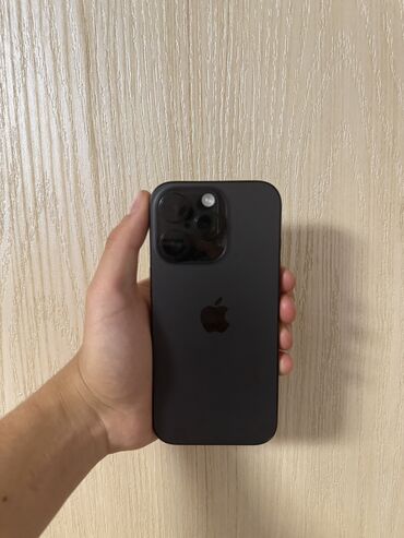 бу телефоны ош айфон: IPhone 16 Pro, Колдонулган, 128 ГБ, Black Titanium, 100 %