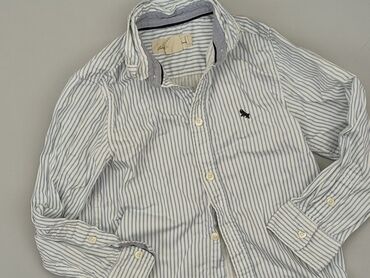 Shirts: Shirt 16 years, condition - Good, pattern - Striped, color - Blue