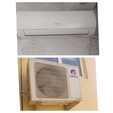 Plastik pəncərələr: Kondisioner Gree, İşlənmiş, 40-45 kv. m