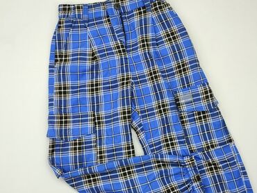 spódniczka w kratę plisowane: Trousers, Bershka, S (EU 36), condition - Very good