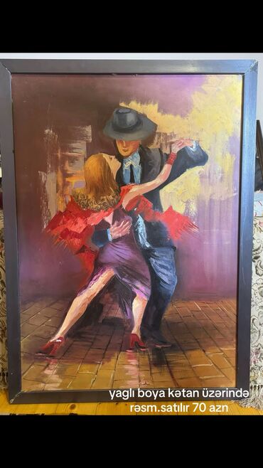 kitab sekilleri: 70 azn ketan uzerinde yagli boya satilir el isidir