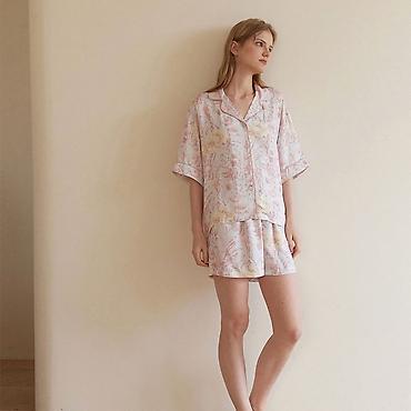 Домашние костюмы: Домашний костюм, Рубашка, Штаны, Шорты, Хлопок — 8