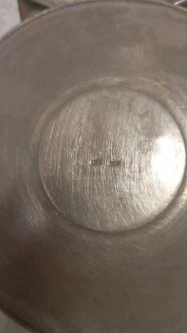 antik servis: Misgər işi mis/nikellənmiş metal qab-qacaq dəsti - Şərq üslubunda — 10