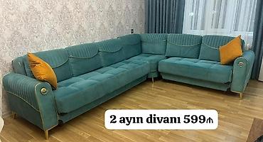 Perla divan 599₼. Ölçü 315/245. *2aydır alınıb* Her iki terefi açılır
