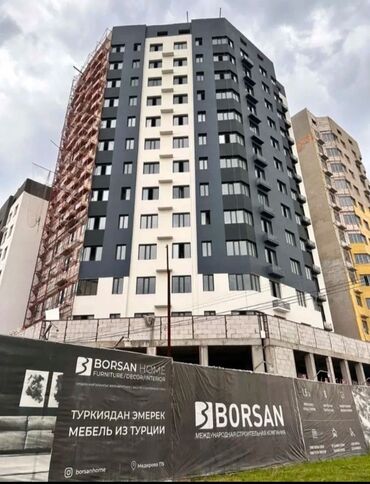купить квартиру в рассрочку без первоначального взноса: 1 бөлмө, 46 кв. м, Элитка, 10 кабат, ПСО (өзү оңдоп түзөтүп бүтүү үчүн)