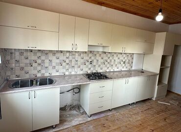 Sifarişlə mətbəx mebeli: Sifarişlə mətbəx dəsti, Özü çəkən petlələr, Sadə laminat, Kredit yoxdur, Pulsuz çatdırılma — 7