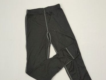 czarne spodnie legginsy: Legginsy dziecięce, 11 lat, 140/146, stan - Zadowalający
