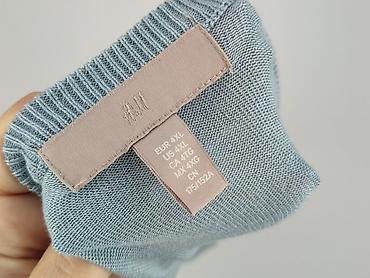 jasnoniebieski top: H&M, Sweter damski, rozmiar 4XL — 4