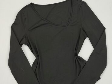 czarne bluzki z tiulowymi rękawami: Bluzka Damska, Shein, L, stan - Idealny