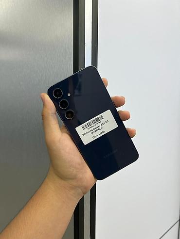 Samsung Galaxy A55 5G, Б/у, 128 ГБ, цвет - Синий, В рассрочку, 2 SIM