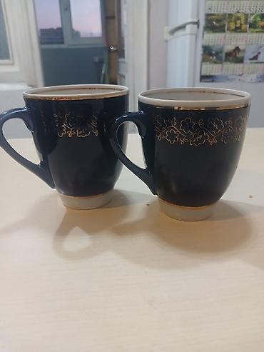 nerj qab: Fincanlar, rəng - Göy, Keramika, 2 ədədli dəst — 2