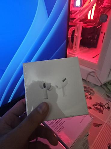 apple air: Məhsul: Simsiz qulaqlıq + simsiz şarj edən qab (qutuda) — 2
