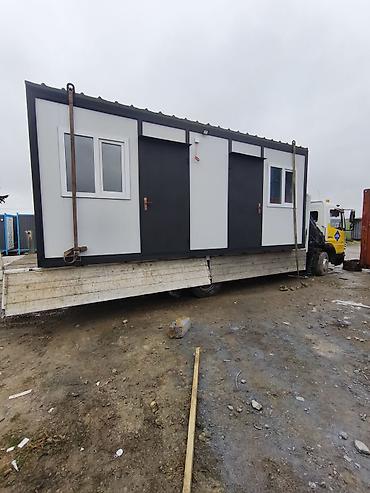 Konteynerlər: Metall karkaslı sendivic panel mobil konteyner/ofis modul - Ölçü — 2