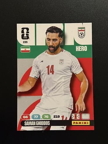 İncəsənət və kolleksiyalar: Saman Ghoddos 🇮🇷 Panini Adrenalyn XL FIFA World Cup 2026 kolleksiya — 1