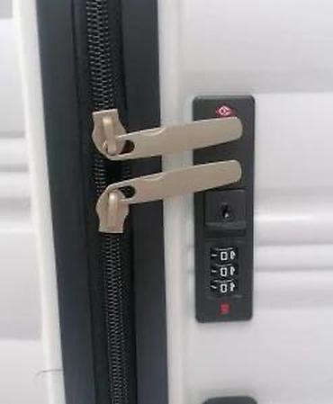 Putni koferi i torbe: Ručni kofer na točkiće – beli, tvrda školjka - Materijal: tvrda — 17