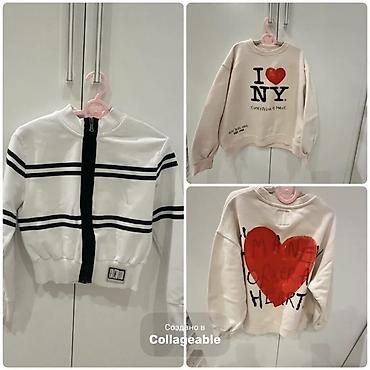 flis celovecek: Uşaq svitşotu – ZARA “I ❤️ NY” kolleksiyası İkisinə - 9 man❤️ Jaket — 1