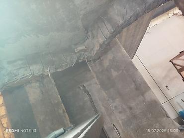islenmis plastik qapi pencere: Səssiz tozsuz səliqəli kəsim. Beton katlavan monolit kubik — 5