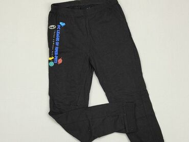 czarne legginsy z zapiętkami: Legginsy dziecięce, 8 lat, 128, stan - Dobry