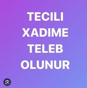 Tibb, əczaçılıq: Xadimə tələb olunur, Gündəlik ödəniş, İstənilən yaş, 1-2 illik təcrübə