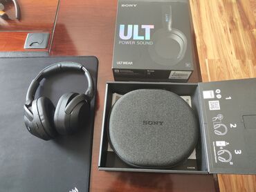 Наушники: Полноразмерные, Sony, Б/у, Беспроводные (Bluetooth), Для переговоров