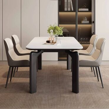 Столы для зала: Обеденные группы S&S — Бишкек - Современный обеденный стол с at lalafo.kg — 8 Столы для зала: Обеденные группы S&S — Бишкек - Современный обеденный стол с — 8