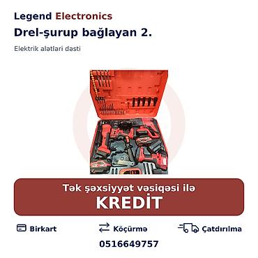 islənmis drel: Elan başlığı: Drel-şurup bağlayan 2 Legend Electronics-in “Drel-şurup — 1