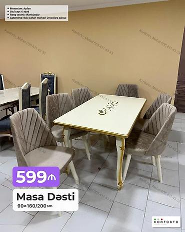 Masa Dəsti – 90×160/200 sm - Mexanizm: Açılan (uzadıla bilən) -