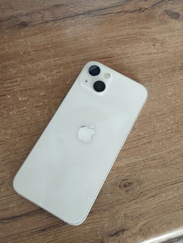 оригиналые наушниках айфона: IPhone 13, Б/у, Старлайт, Защитное стекло