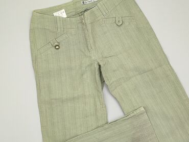 czarne bluzki ze srebrną nitką: Material trousers, S (EU 36), condition - Fair