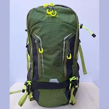 Sportske torbe i rančevi: Planinarski/trekking ranac Adventure 50L – maslinasto zeleni sa fluoro — 17