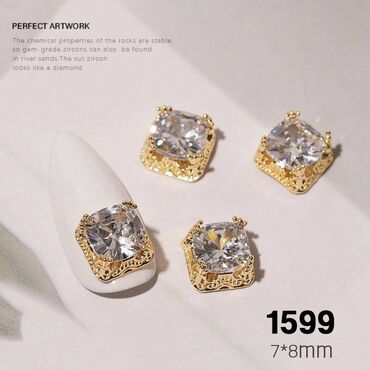 сумки для маникюра: Роскошные циркониевые 3D украшения для ногтей, бриллиантовые