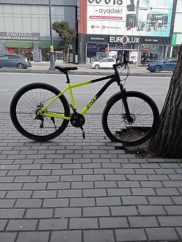 İdman velosipedləri: ZIGZ brendli şəhər/mtb tipli velosiped - Rəng: neon sarı və qara — 3