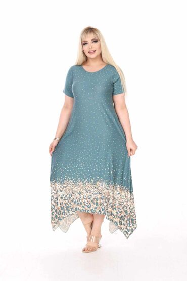 srebrna haljina kakve cipele: 5XL (EU 50), color - Multicolored, Short sleeves