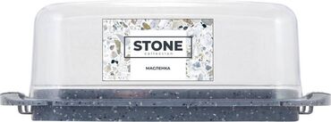 декор камни: Масленка Sugar&Spice коллекция STONE, с прозрачной крышкой, с