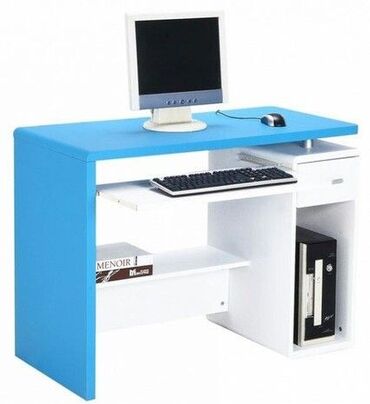 Sifarişlə yazı masaları: Dördbucaq masa, Stulsuz, Polkalı, Siyirməsiz, Türkiyə, Mat laminat — 30