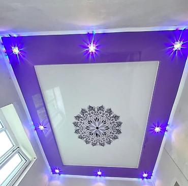 Натяжной потолок: Натяжной потолок Глянцевое, Матовое, 3D потолки Гарантия, Монтаж, Бесплатная консультация — 8