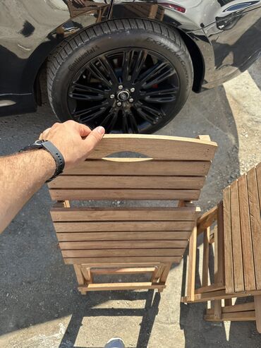 Bağ, çöl masa və oturacaq dəstləri: Qatlanan masa və oturacaqlar — 5