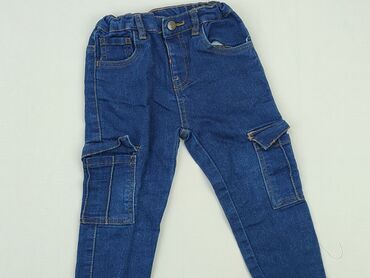 mom jeans z wysokim stanem bershka: Spodnie jeansowe, 2-3 lat, 98, stan - Bardzo dobry