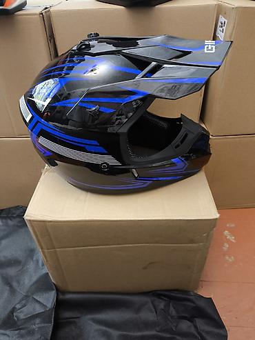 Шлемы: Мотошлем кроссовый (интеграл с визором-пиком) - Тип: полноразмерный — 13