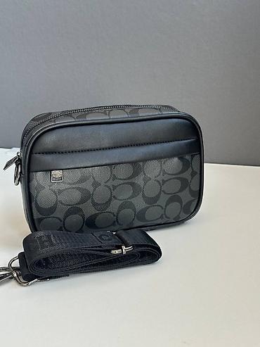 Барсетки: Барсетка, Fendi, Материал: Искусственная кожа, Регулируемый ремень, Новый — 9