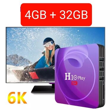 android tv box - Azərbaycan: Tv box android smart tv box tuner
yeni model original h10 play 6k 4/32