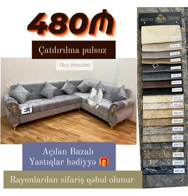 Masa və oturacaq dəstləri: Künc divan, Yeni