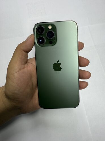 телефон рассрочку ош: IPhone 13 Pro Max, Б/у, 128 ГБ, Alpine Green, 87 %