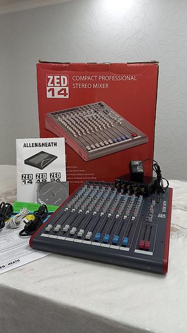 mp3 плееры купить: Allen & Heath ZED‑14 — компактный профессиональный стерео-микшер — 1